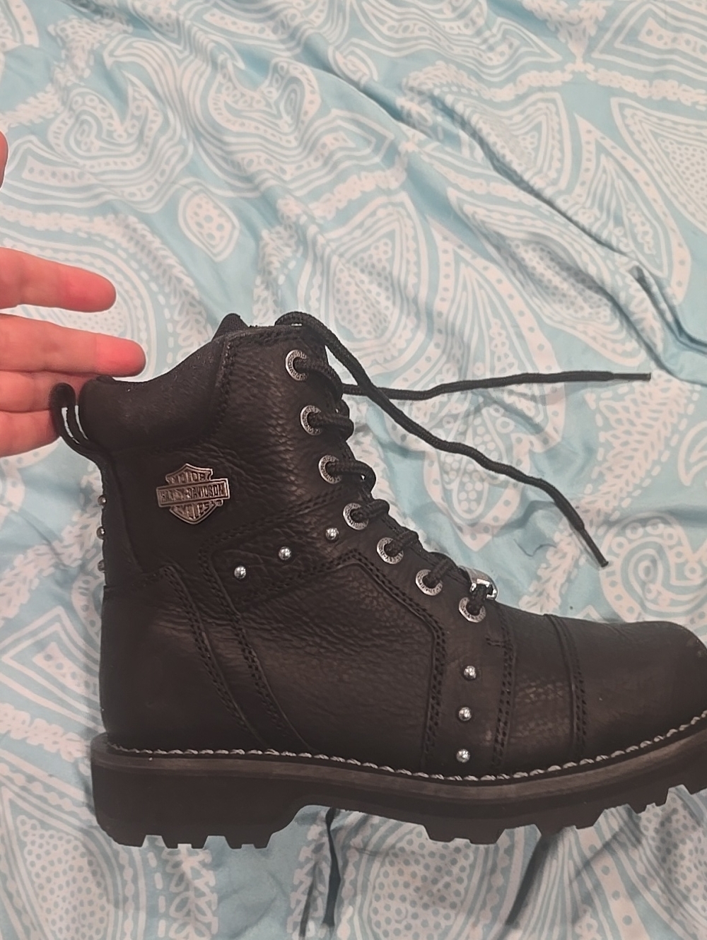 Like New Women's Oakleigh Lace Up Boot Harley Davidson